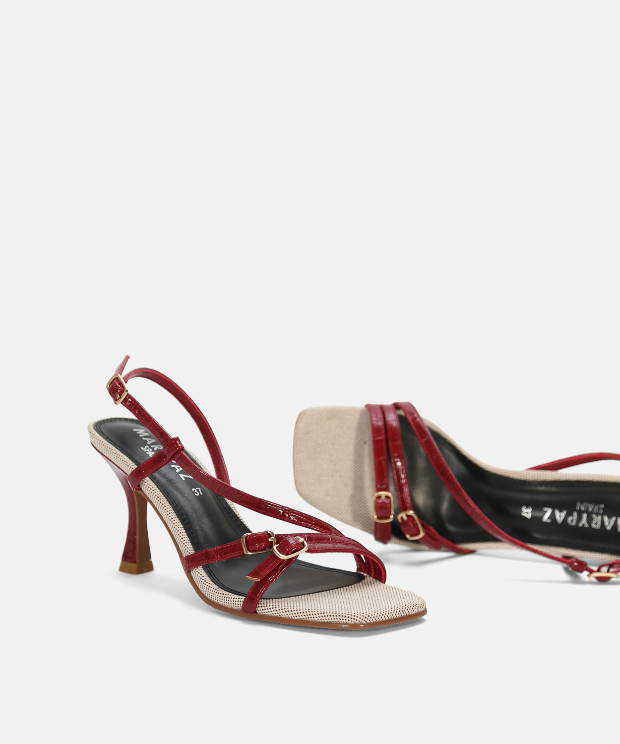 Sandalia tac&oacute;n combinada  image number null